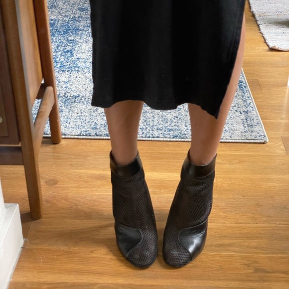 3.1 Phillip Lim Black Mesh “Shirley” Ankle Booties - Size 37 - Picture 5 of 9